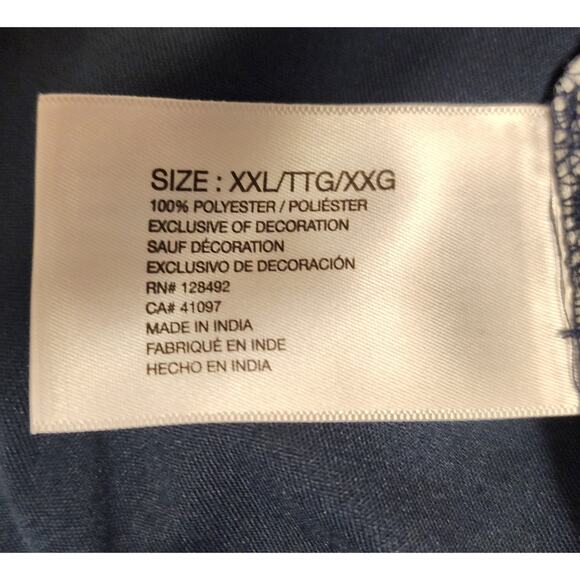 Greg Norman Performance Golf Polo Shirt Soft Lots Of 2 Size XXL White/Blue - Picture 5 of 9